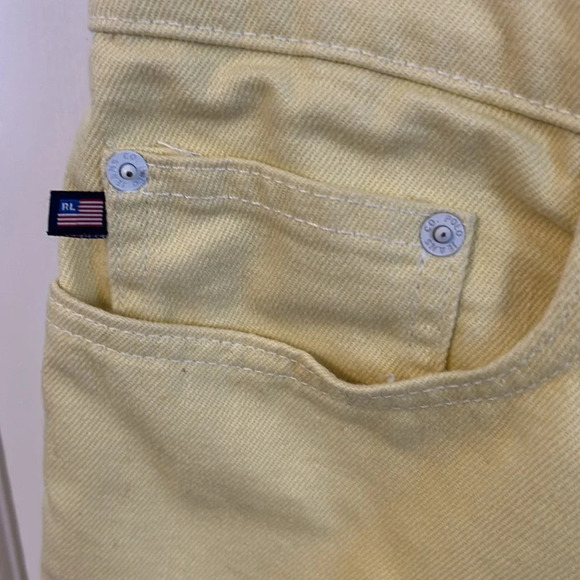 Ralph Lauren Polo Women’s 14 Yellow Cropped Saturday Jeans Ankle Denim - Picture 7 of 9